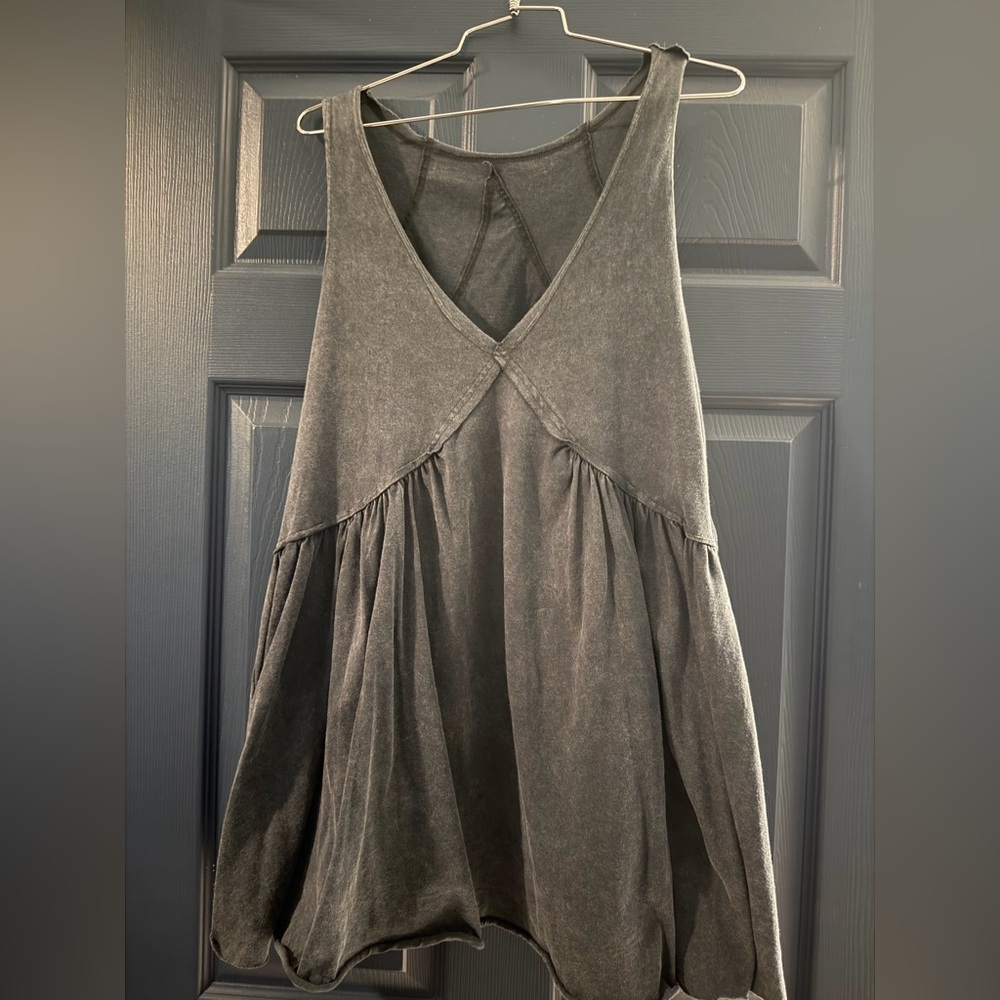Gray smock dress